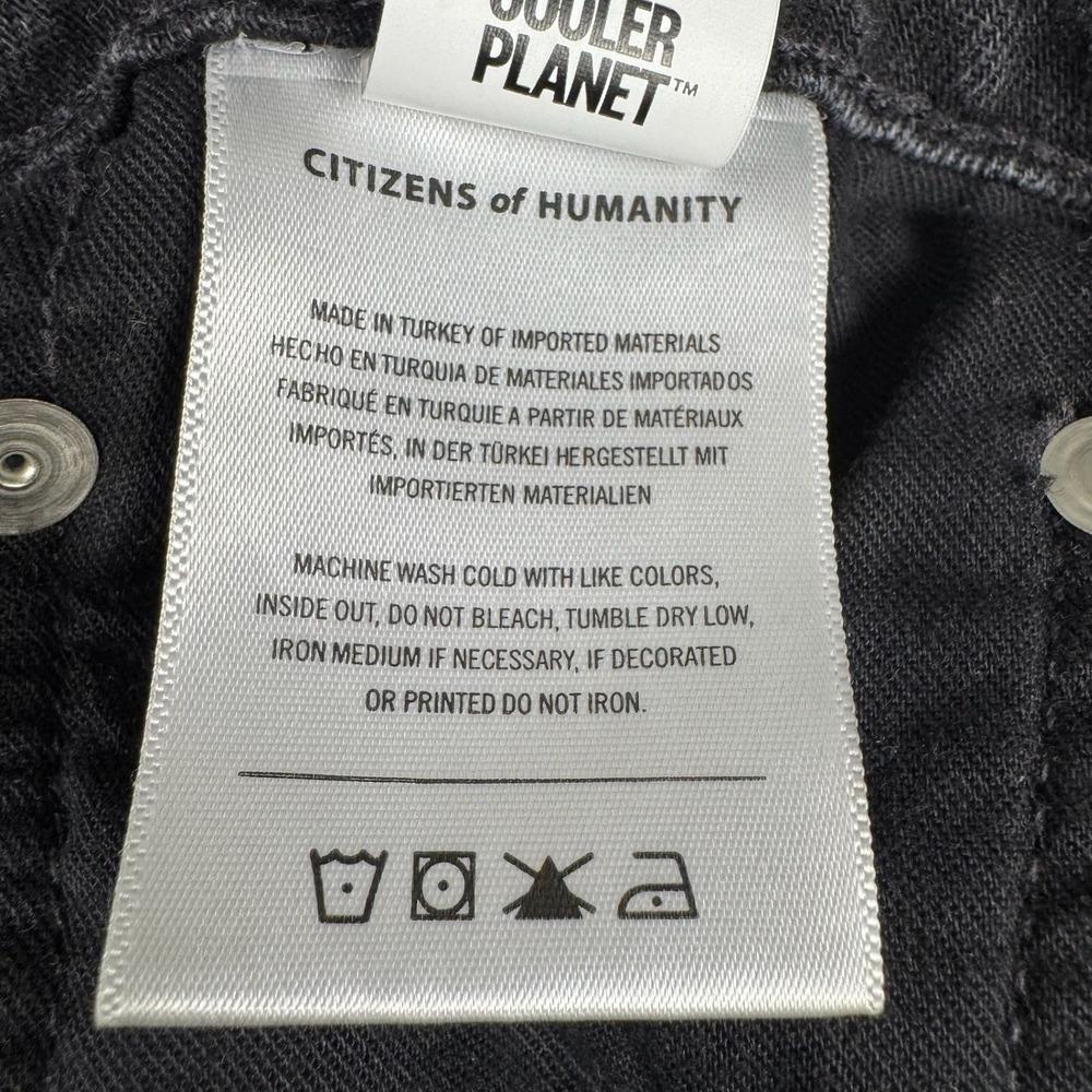 Citizens of Humanity Zurie Jeans Womens 29 Black Straight Leg High Rise Denim - Picture 10 of 16